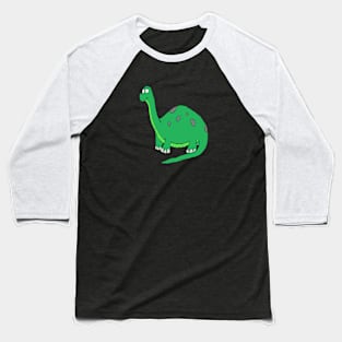 Cute Baby Dino Diplodocus Dinosaur Baseball T-Shirt